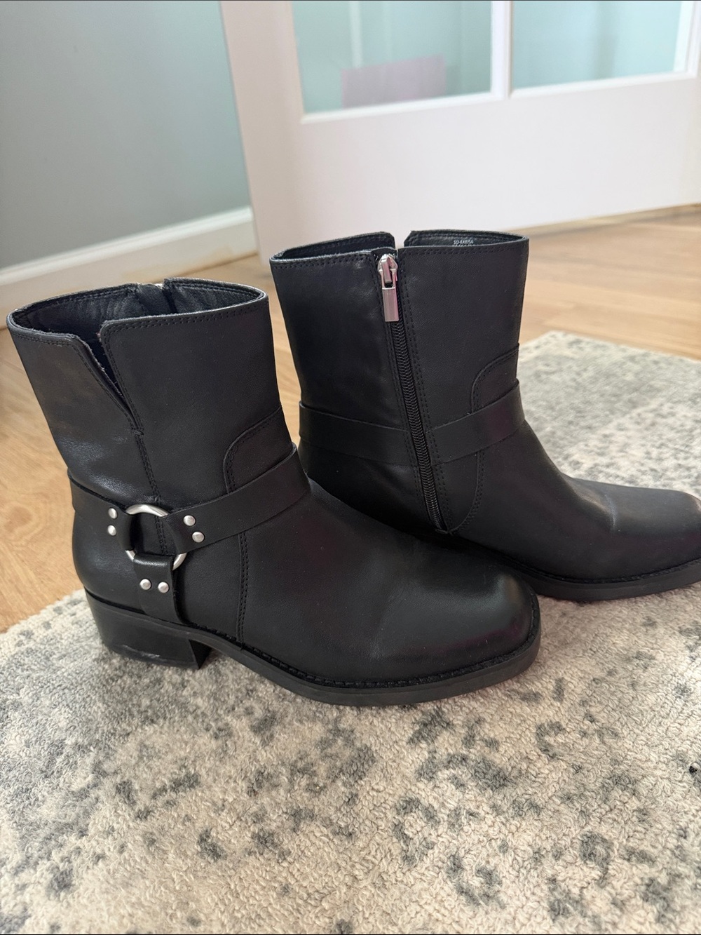 Sole Society Black Women's Ankle Boots - Leather Style